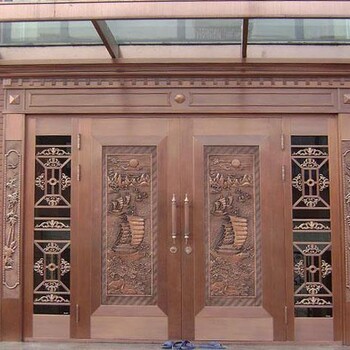 河北区豪华别墅铜门安装维修铜门价格低廉