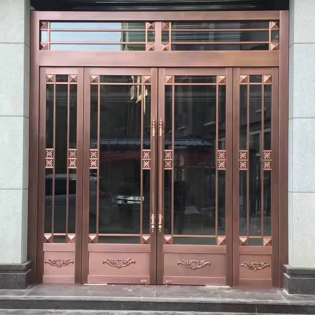 玻璃铜门合集.#铜门 #农村自建房 #源头工厂 #河南铜门厂 - 抖音