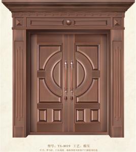 仿铜门 户外仿铜门 国强门业