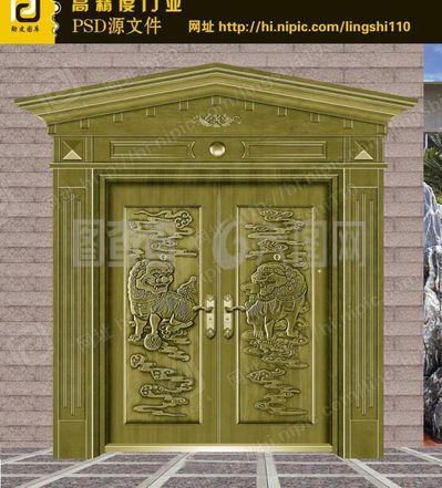 高精度铜门图片