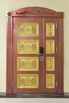 豪华不锈钢门铜门