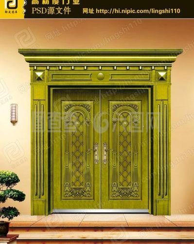 仿铜门图片