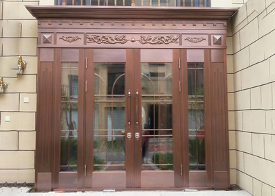 四开玻璃铜门的艺术与实用