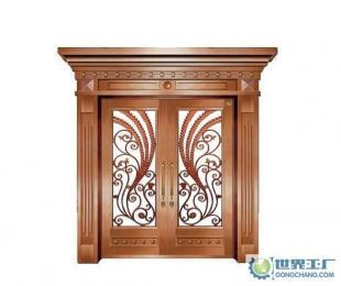 铸铝花门、仿铜门、别墅铜门、型号:FW-855_建筑建材_世界工厂网中国产品信息库